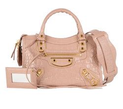 Mini City Croc Embossed, Leather, Pink, 528147, S/M/DB, 2*
